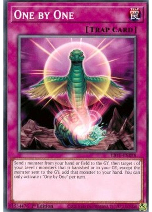 One by One — Lightning Overdrive (LIOV-078) Yu-Gi-Oh! card Image principale du produit