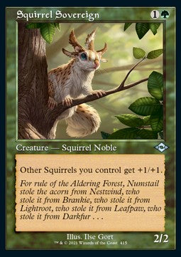 Squirrel Sovereign (V.1) - Modern Horizons 2: Extras (Uncommon) [XMH2-415] Hover Image