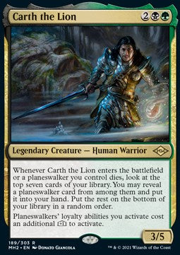 Carth the Lion - Modern Horizons 2 (Rare) [MH2-189] Hover Image