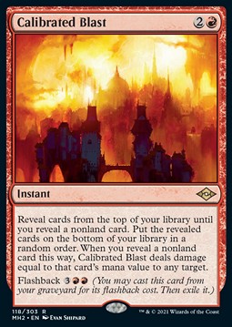 Calibrated Blast - Modern Horizons 2 (Rare) [MH2-118] Hoofdafbeelding