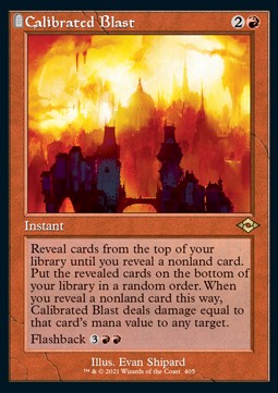 Calibrated Blast (V.1) - Modern Horizons 2: Extras (Rare) [XMH2-405] Hover Image