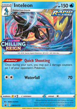 Inteleon - SWSH Black Star Promos (Promo) [SWSH-113] Hover Image