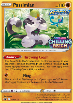 Passimian - SWSH Black Star Promos (Promo) [SWSH-115] Imagen principal del producto