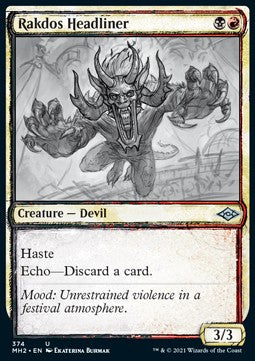 Rakdos Headliner - Modern Horizons 2: Extras (Uncommon) [XMH2-374] Hauptbild