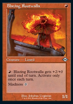 Blazing Rootwalla (V.1) - Modern Horizons 2: Extras (Uncommon) [XMH2-404] Main image