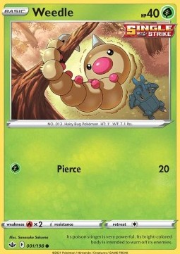 Weedle - Chilling Reign (Common) [CRE-001] Hauptbild