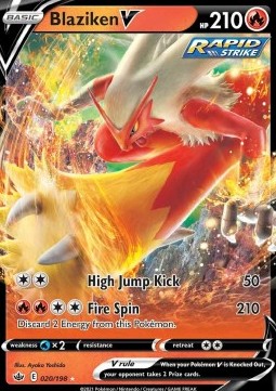 Blaziken V - Chilling Reign (Ultra Rare) [CRE-020] Hover Image