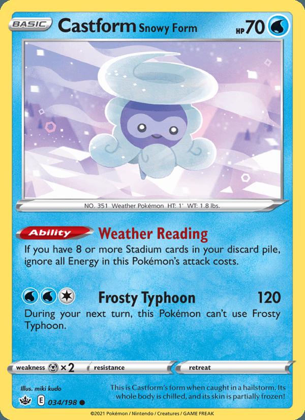 Castform Snowy Form - Chilling Reign (Common) [CRE-034] Immagine principale del prodotto