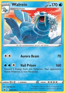 Walrein - Chilling Reign (Rare) [CRE-039] Main image
