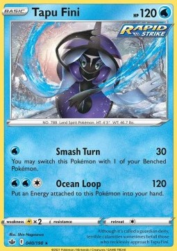 Tapu Fini - Chilling Reign (Holo Rare) [CRE-040] Hauptbild