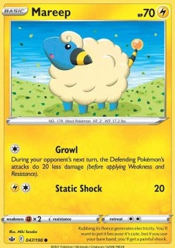Mareep - Chilling Reign (Common) [CRE-047] Hover Image