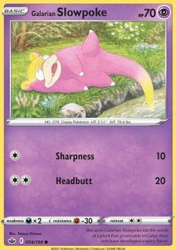 Galarian Slowpoke - Chilling Reign (Common) [CRE-054] Hauptbild