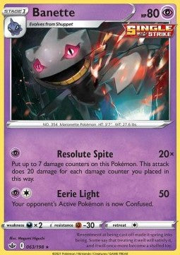 Banette - Chilling Reign (Rare) [CRE-063] Hauptbild