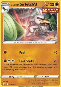 Galarian Sirfetch'd - Chilling Reign (Rare) [CRE-079] Immagine principale del prodotto