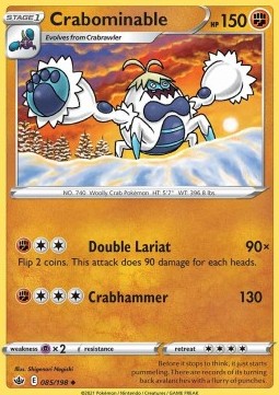 Crabominable - Chilling Reign (Uncommon) [CRE-085] Immagine principale del prodotto