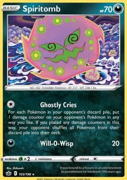 Spiritomb - Chilling Reign (Rare) [CRE-103] Immagine principale del prodotto
