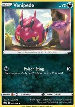 Venipede - Chilling Reign (Common) [CRE-105] Hover Image