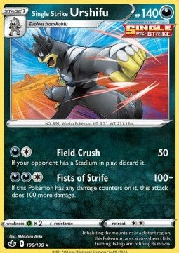 Single Strike Urshifu - Chilling Reign (Holo Rare) [CRE-108] Hauptbild