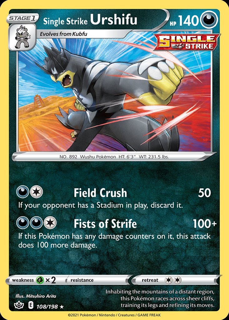 Single Strike Urshifu - Chilling Reign (Holo Rare) [CRE-108] Immagine principale del prodotto