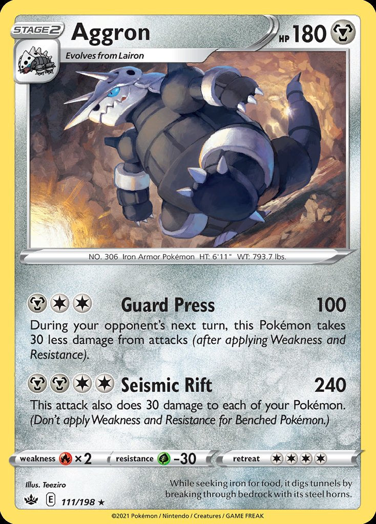 Aggron - Chilling Reign (Rare) [CRE-111] Immagine principale del prodotto