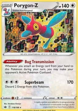 Porygon-Z - Chilling Reign (Holo Rare) [CRE-118] Immagine principale del prodotto