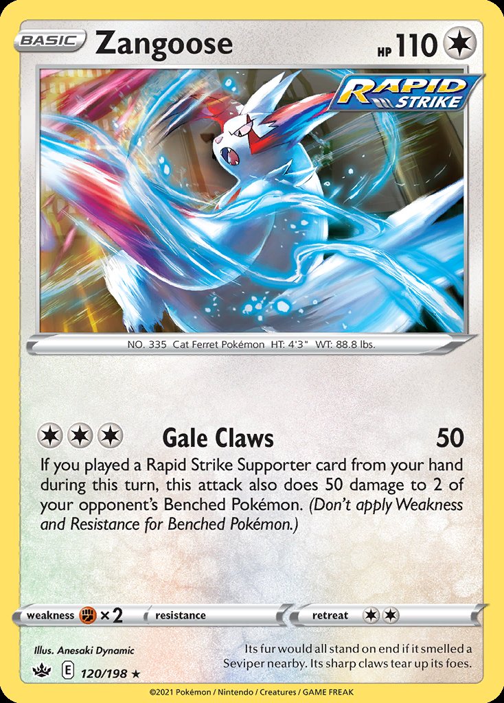 Zangoose - Chilling Reign (Rare) [CRE-120] Image principale du produit