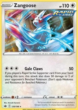 Zangoose - Chilling Reign (Rare) [CRE-120]