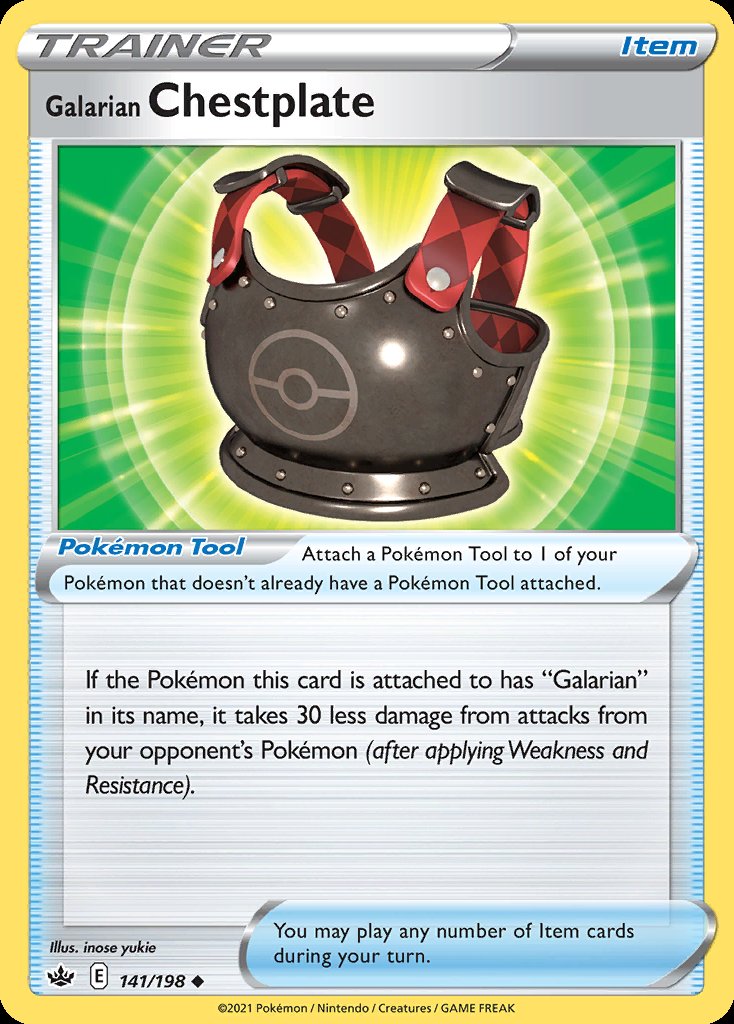 Galarian Chestplate - Chilling Reign (Uncommon) [CRE-141] Image principale du produit