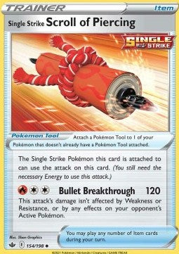 Single Strike Scroll of Piercing - Chilling Reign (Uncommon) [CRE-154]