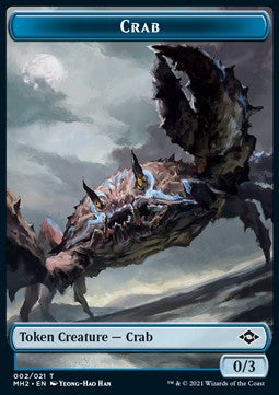 Crab Token (Blue 0/3) - Modern Horizons 2: Extras (Token) [XMH2-T02] Hauptbild