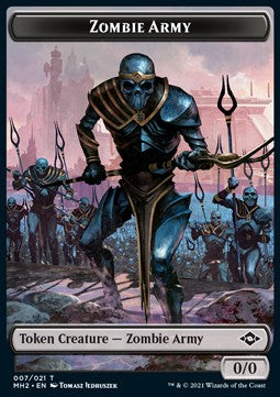 Zombie Army Token (Black 0/0) - Modern Horizons 2: Extras (Token) [XMH2-T07] Hoofdafbeelding