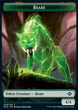 Beast Token (Green 4/4) - Modern Horizons 2: Extras (Token) [XMH2-T09] Hauptbild
