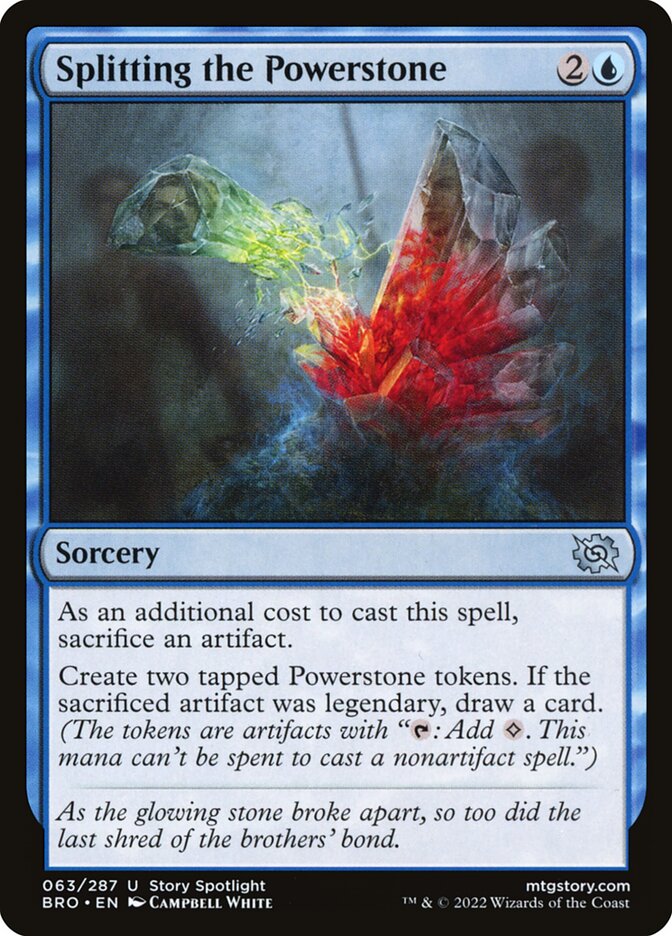 Splitting the Powerstone - The Brothers' War (Uncommon) [BRO-63]