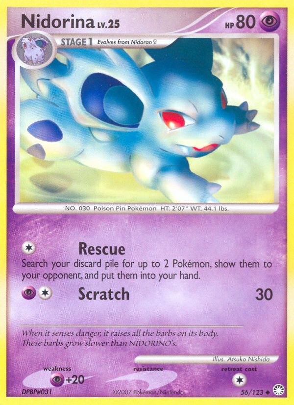 Nidorina Lv.25 – Mysterious Treasures 56 – Pokémon TCG single card Hoofdafbeelding