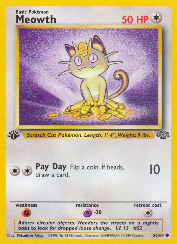 Meowth – Jungle 56 – Pokémon TCG single card