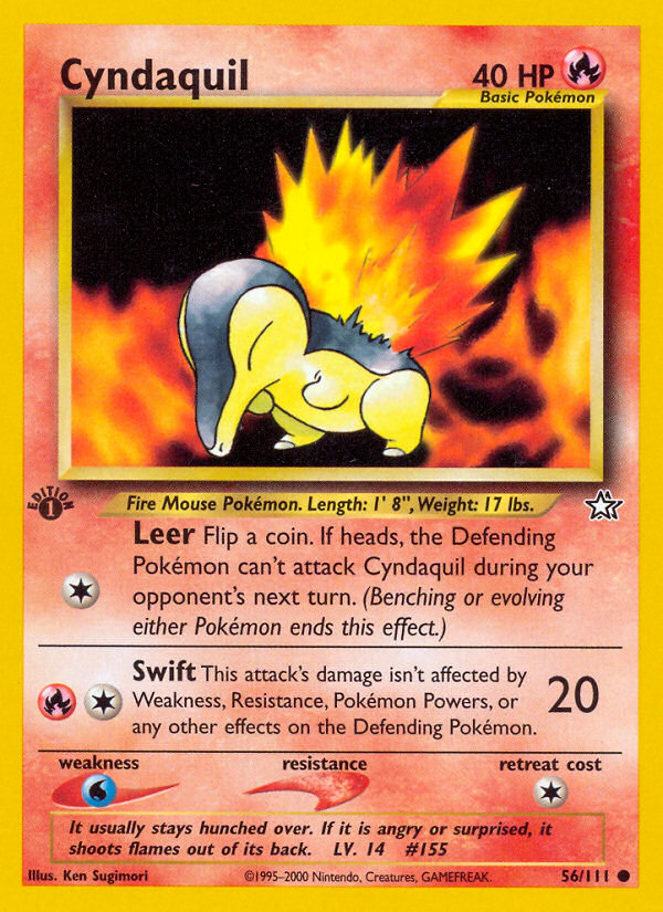 Cyndaquil – Neo Genesis 56 – Pokémon TCG single card
