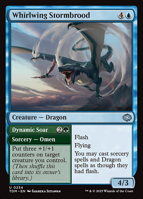 Whirlwing Stormbrood // Dynamic Soar – Tarkir: Dragonstorm (TDM-234) Magic: The Gathering card | LC-REM-20260804-15401853256012-56a25eb1-bdb8-4f86-8d9a-3055ad1b2a13