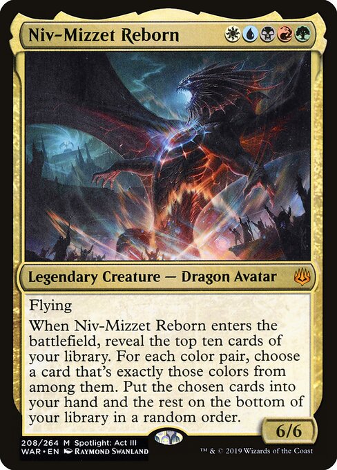 Niv-Mizzet Reborn – War of the Spark (WAR-208) Magic: The Gathering card