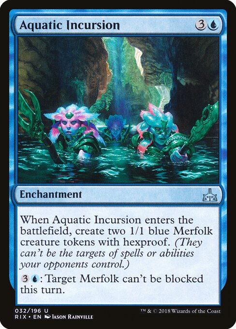 Aquatic Incursion – Rivals of Ixalan (RIX-32) Magic: The Gathering card Hoofdafbeelding