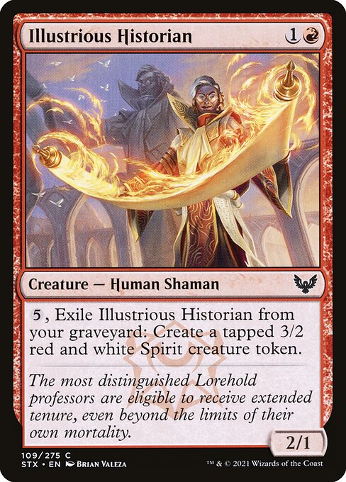 Illustrious Historian – Strixhaven: School of Mages (STX-109) Magic: The Gathering card Hauptbild