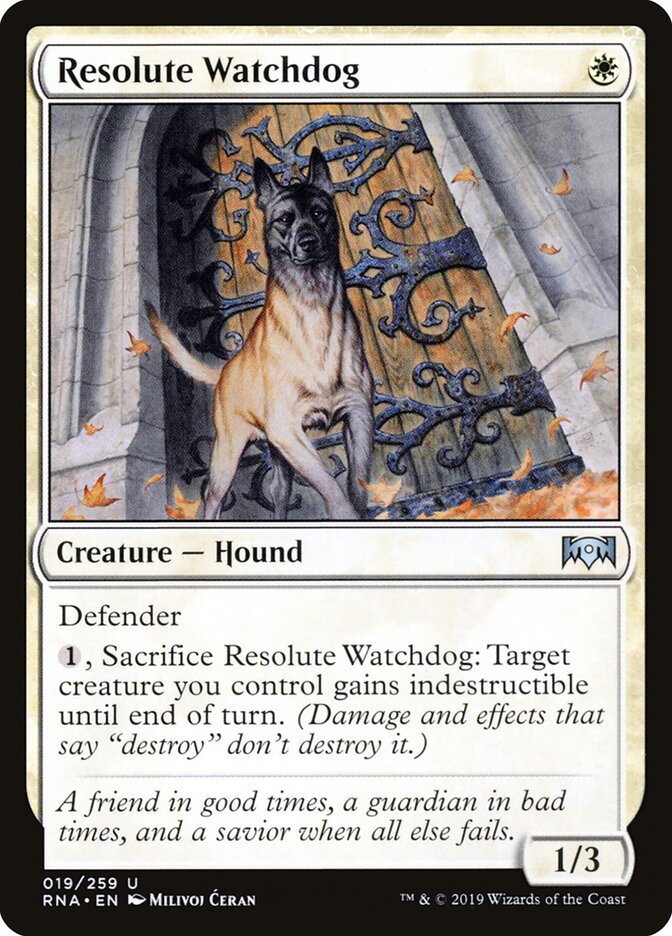 Resolute Watchdog - Ravnica Allegiance (Uncommon) [RNA-19] Hauptbild