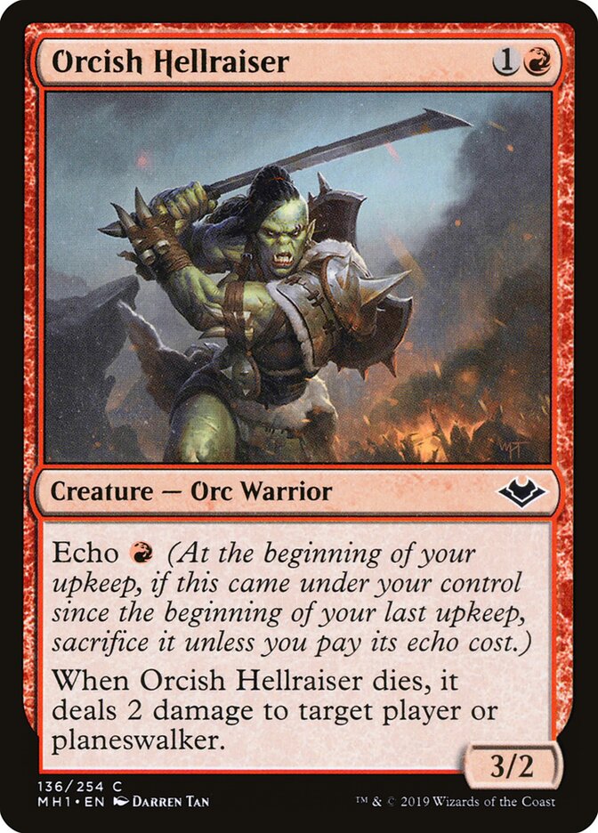 Orcish Hellraiser - Modern Horizons (Common) [MH1-136]