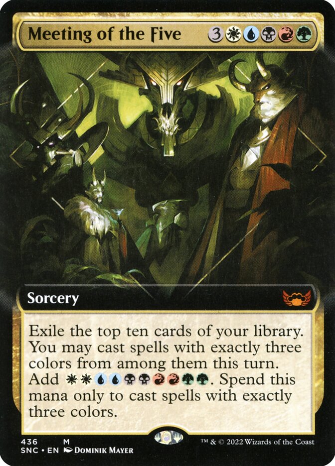 Magic-kaart Meeting of the Five SNC-436 uit Streets of New Capenna (Mythic)