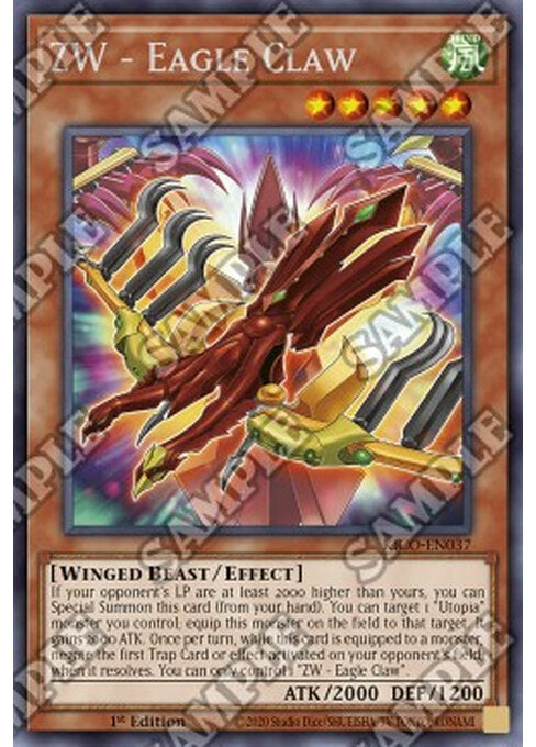 ZW - Eagle Claw — King's Court (KICO-037) Yu-Gi-Oh! card Imagen principal del producto