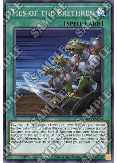 Ties of the Brethren — King's Court (KICO-053) Yu-Gi-Oh! card Imagen principal del producto
