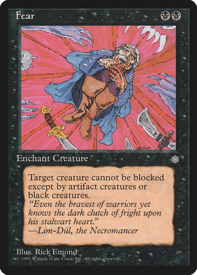 Magic-kaart Fear ICE-124 uit Ice Age (Common)