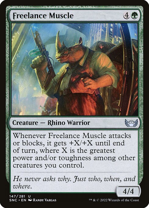 Freelance Muscle – Streets of New Capenna (SNC-147) Magic: The Gathering card | LC-REM-20260804-15383377183052-570f7c90-109b-4d6d-8205-d158753719e8