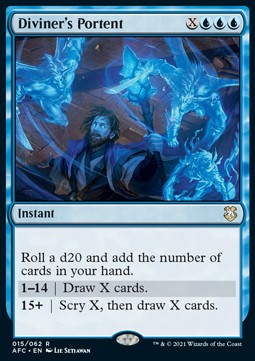 Diviner's Portent - Commander: Adventures in the Forgotten Realms (Rare) [AFC-15] Hover Image