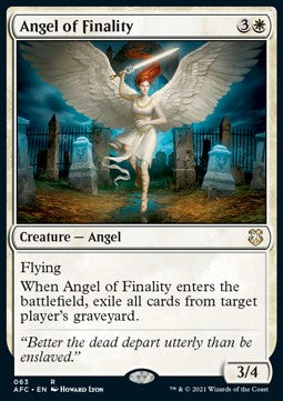 Angel of Finality - Commander: Adventures in the Forgotten Realms (Rare) [AFC-63] Main image