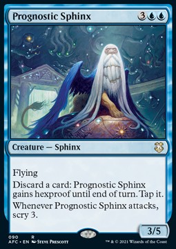 Prognostic Sphinx - Commander: Adventures in the Forgotten Realms (Rare) [AFC-90] Main image